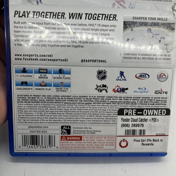 NHL 16 PS4 PlayStation 4 - Complete CIB - Picture 4 of 7